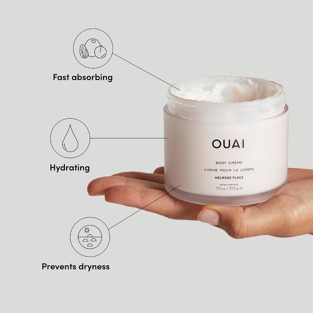 OUAI Body Cream, Melrose Place - Hydrating Whipped Body Cream 7.5OZ - Picture 5 of 5